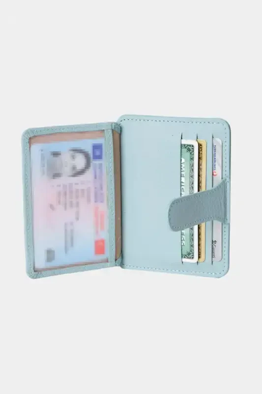 3607 Haqiqiy Haqiqiy Charm Ayollar Erkaklar Kartalar uchun Hamyon Mint-Flother Yalpiz - 6