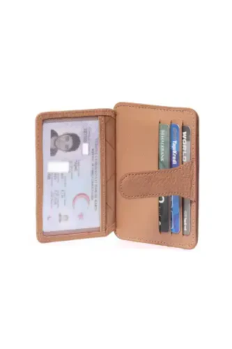 3607 Натуральная Кожа Женский Мужской Картхолдер Кошелек Печенье-Флотер Печенье - 5