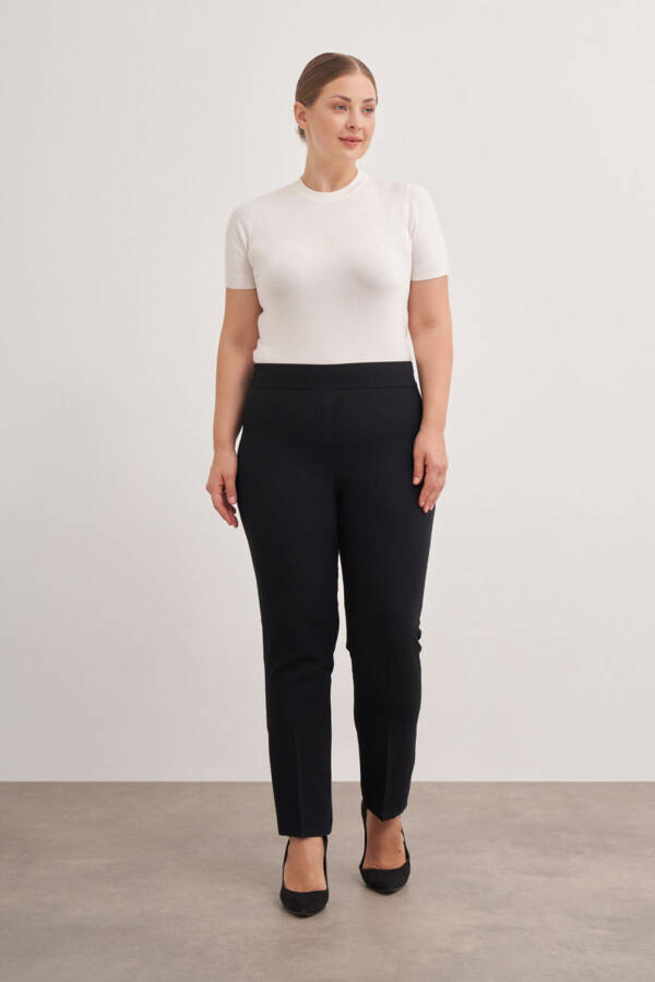 3649112 Арка Белый Ластичный Брюки - 2