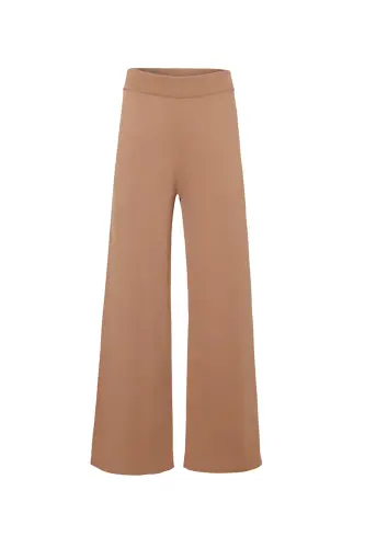 3653111 Rayon Knit Pants-Tan - 1