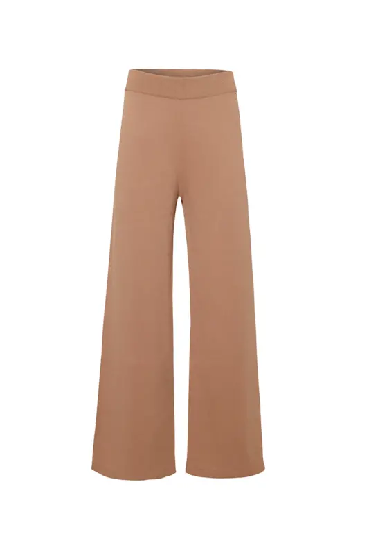 3653111 Rayon Knit Pants-Tan - AKER