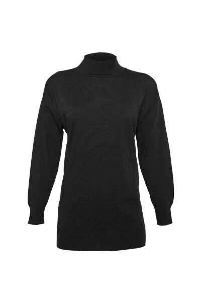 3656111 Ingyichka Ipdan To'g'ri Trikotaj Tunik - AKER