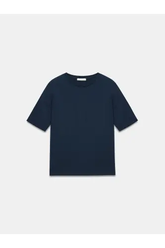 3683 Basic T-Shirt-K.Lacivert - K.Lacivert - 5