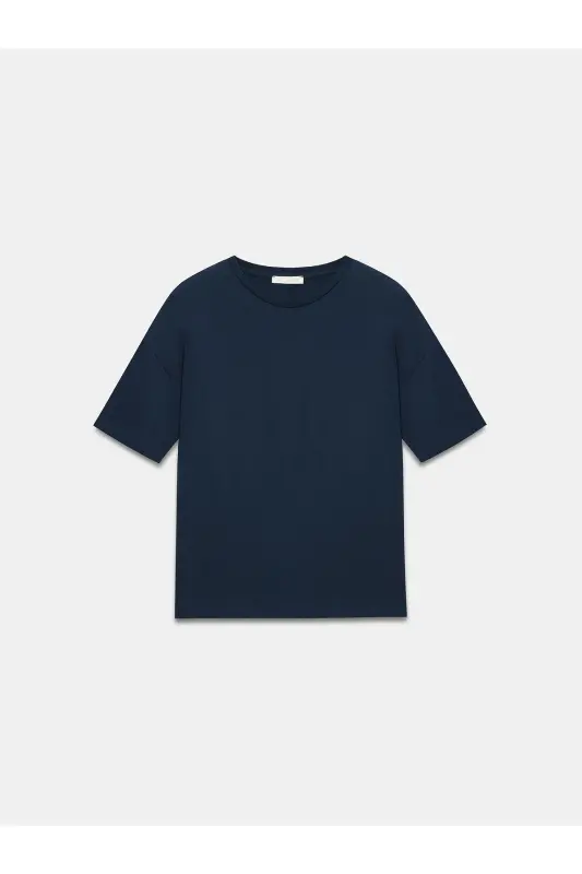 3683 Basic T-Shirt-K.Lacivert - K.Lacivert - 5