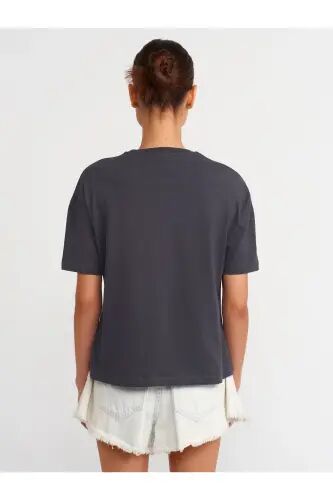 3683 Basic T-Shirt-Anthracite-Anthracite - 3