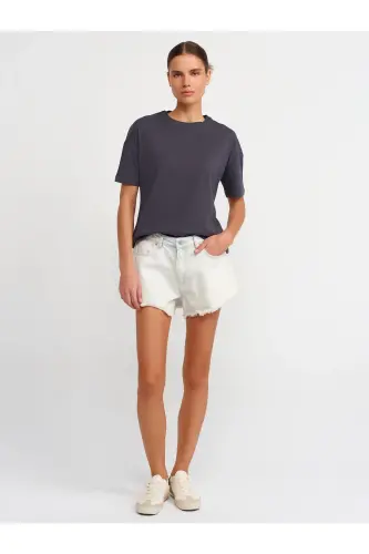 3683 Basic T-Shirt-Antrasit-Antrasit - 4