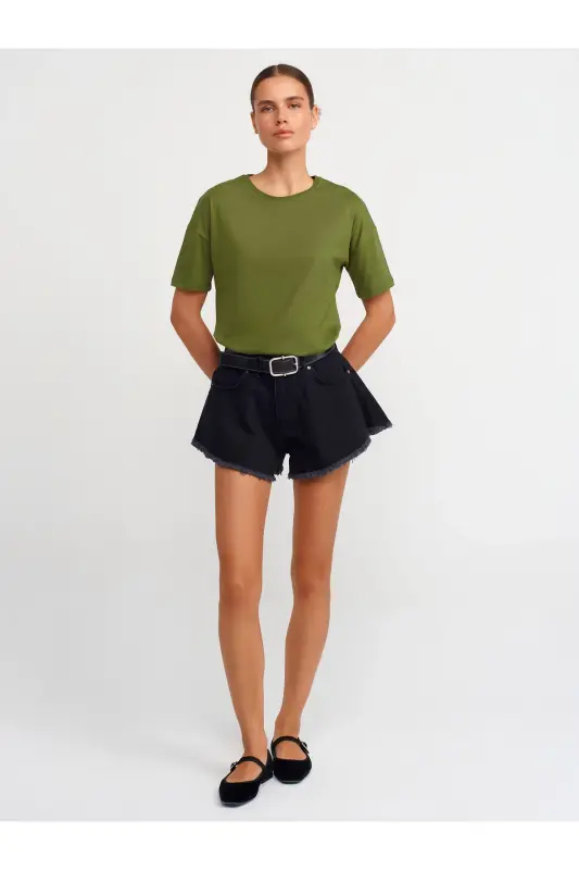 3683 Basic T-Shirt-Haki-хаки(цвет хаки) - 3