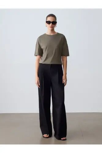 3683 Basic T-Shirt-Haki-хаки(цвет хаки) - 2
