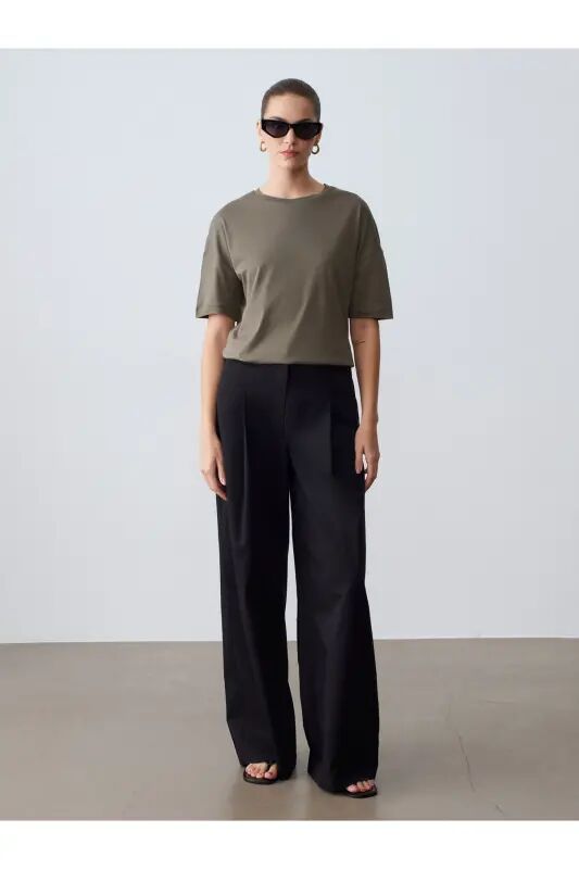3683 Basic T-Shirt-Haki-хаки(цвет хаки) - 2