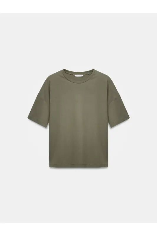 3683 Basic T-Shirt-Haki-хаки(цвет хаки) - 6