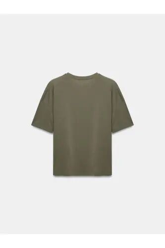 3683 Basic T-Shirt-Haki-хаки(цвет хаки) - 7