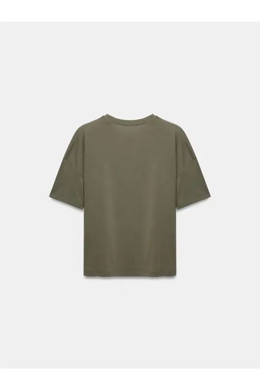 3683 Basic T-Shirt-Haki-хаки(цвет хаки) - 7