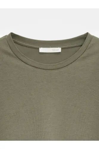 3683 Basic T-Shirt-Haki-хаки(цвет хаки) - 8