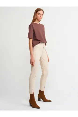 3683 Basic T-shirt-k.kahve-K.Kahve 