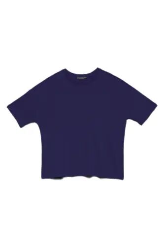 3683 Basic T-Shirt-lacivert - LACİVERT - 1