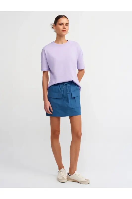 3683 Basic T-Shirt-Lila-Lila - 1