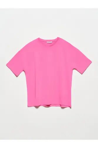 3683 Basic T-shirt-pembe-PEMBEE - 1