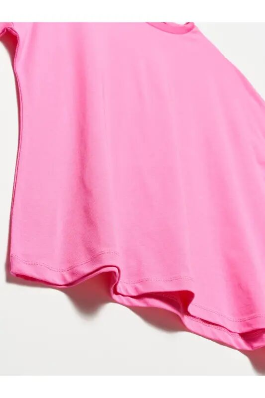 3683 Basic T-shirt-pembe-PEMBEE - 3