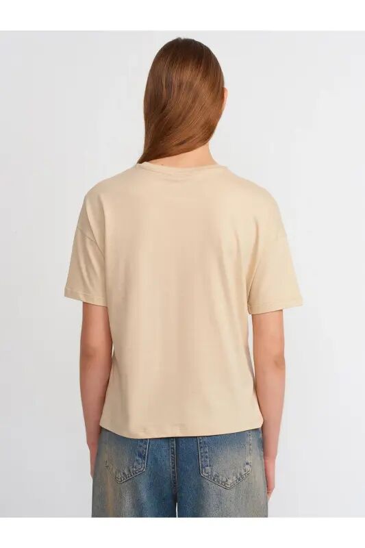 3683 T-shirt Basic-Бежевый - 3