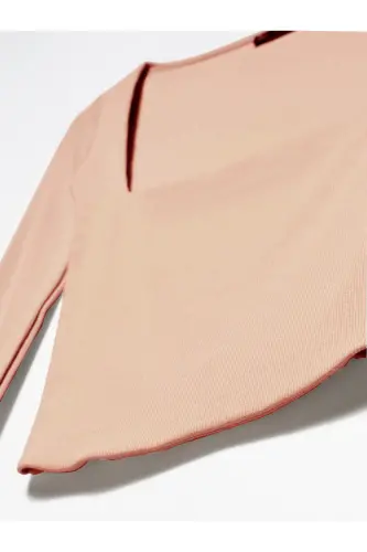 3700 Ribbed Long Sleeve Top-camel-Camel - DILVIN (1)