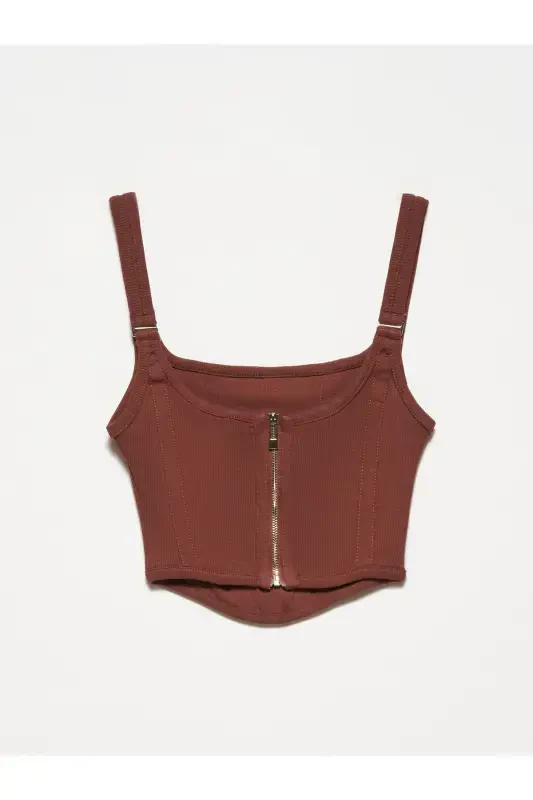 3793 Corset Top_brown-brown - 2