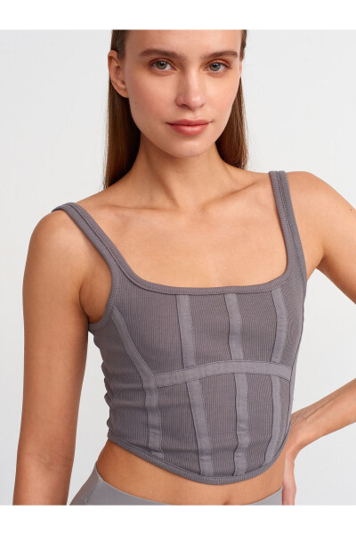 3793 Corset Top - Smoke - 5