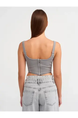 3793 Korse Top-Gri-GRİ - 3