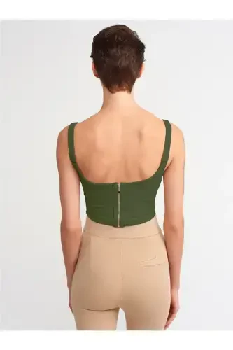 3793 Korse Top- Toʻq Haki-Toʻq Haki - 3