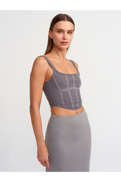 3793 Korset Top - Tutun - DILVIN