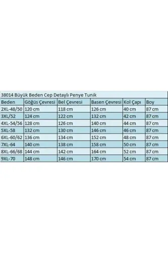 38014 Büyük Beden Cep Detaylı Penye Tunik - Mürdüm - BÜYÜKBEDENIZ (1)