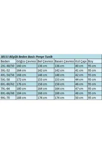 38111 Büyük Beden Basic Penye Tunik -Bordo - 2