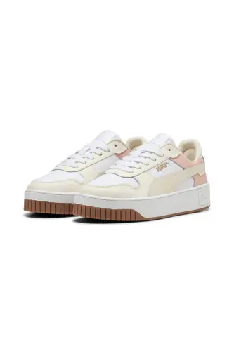 389390 42 Carina Street Kadın Sneaker Ayakkabısı bej - Beyaz-Ekru-Pembe 
