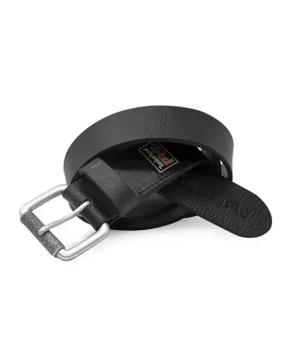 38mm Rubber Patch Belt - Black - 1
