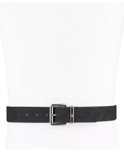 38MM Men’s Two-In-One Reversible Casual Matte and Pebbled Belt - Navy/black - 7