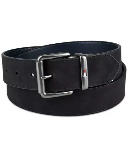 38MM Men’s Two-In-One Reversible Casual Matte and Pebbled Belt - Navy/black - Tommy Hilfiger (1)