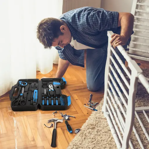 39 dona asboblar to'plami Maishiy asboblar to'plami, Umumiy asosiy uy asboblari to'plami Qizlar, ayollar va xonimlar uchun ajoyib - 7