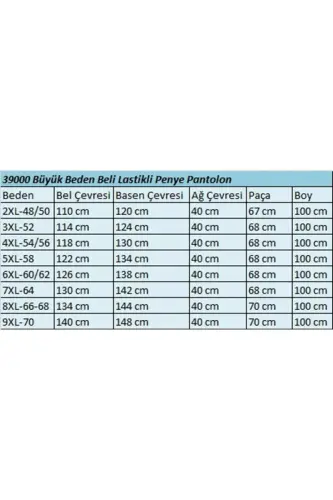 39000 Büyük Beden Yüksek Beli Lastikli Bol Paça Penye Pantolon - Vizon - BÜYÜKBEDENIZ (1)