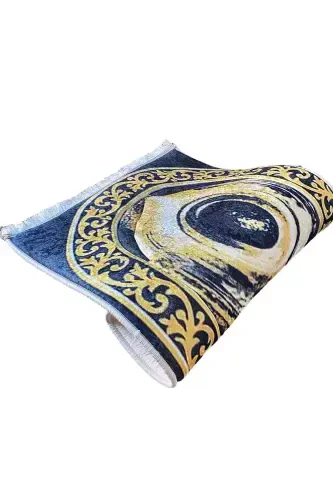 3cm Kalın Süngerli Yumuşak Seccade Çeyizlik Hacerül Esved Namazlık Diz Ağrıtmaz-HASVET - 3