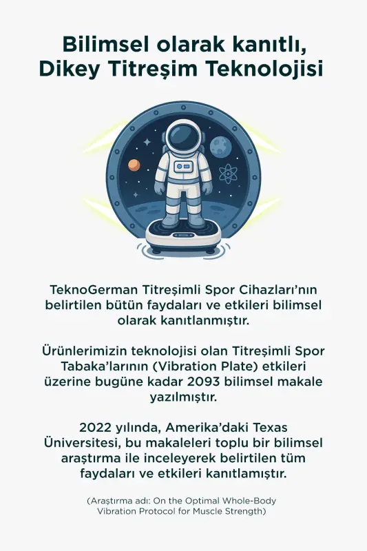 Plus Model Titreşimli Egzersiz Aleti , Titreşimli Spor Aleti , Spor Cihazı, Tekno German Vibration Plate - Piano Siyahı - 11