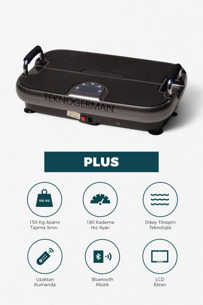 Plus Model Yüksek Titreşimli Egzersiz Ve Spor Cihazı - Kondisyon Ve Spor Aleti - TEKNOGERMAN