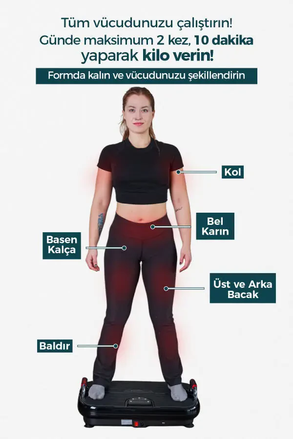 Plus Model Yüksek Titreşimli Egzersiz Ve Spor Cihazı - Kondisyon Ve Spor Aleti - 2