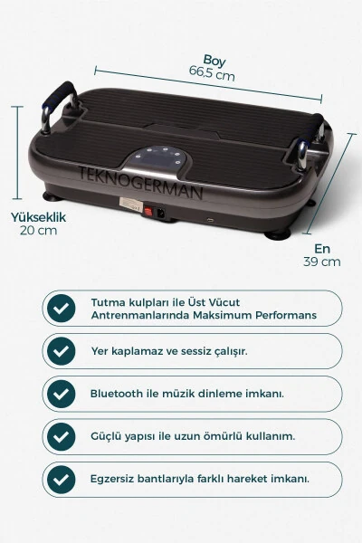 Plus Model Yüksek Titreşimli Egzersiz Ve Spor Cihazı - Kondisyon Ve Spor Aleti - 5