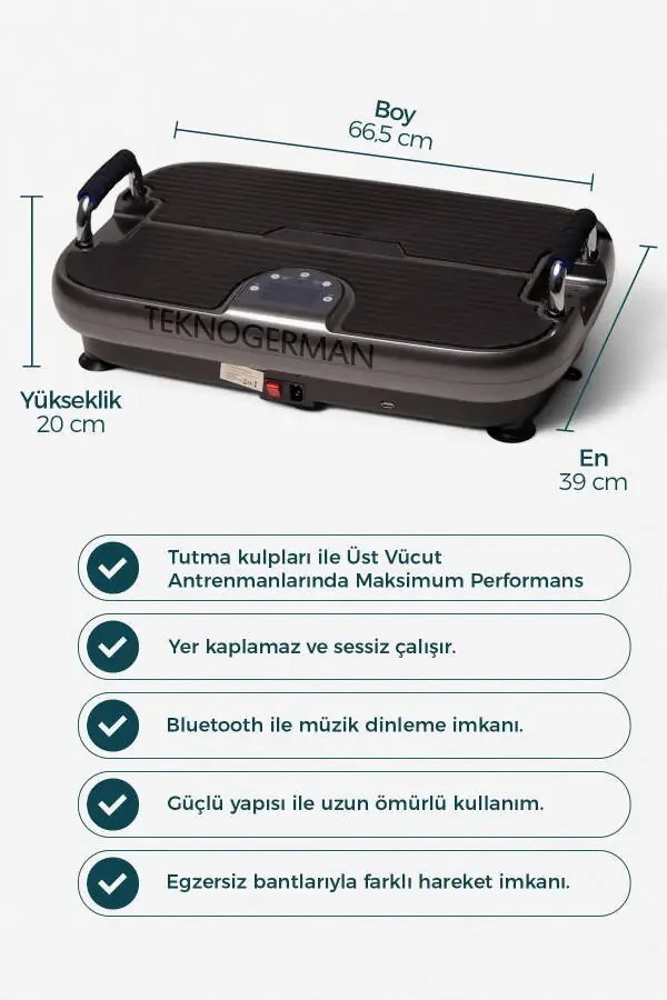 Plus Model Yüksek Titreşimli Egzersiz Ve Spor Cihazı - Kondisyon Ve Spor Aleti - 5