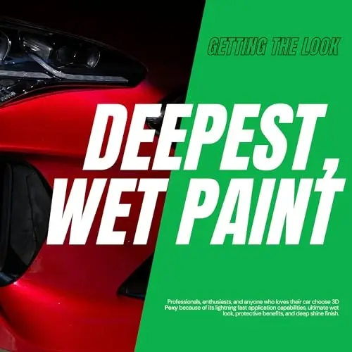 3D POXY Montan Wax Sealant – Long Lasting Hybrid Car Wax for High Gloss Finish & Paint Protection | Non-Staining Formula | Easy to Apply | Made in USA |8 oz - 4