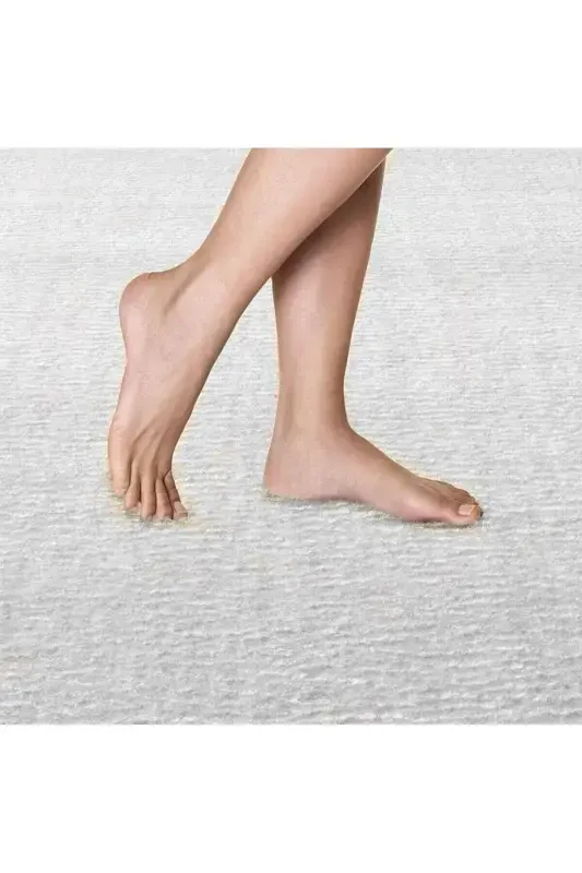 3'li Banyo Gilami Gilami Peluş Gilam Hojatxona To'plami 50x90--50x60--50x50(DOIRA)-oq1 - 2