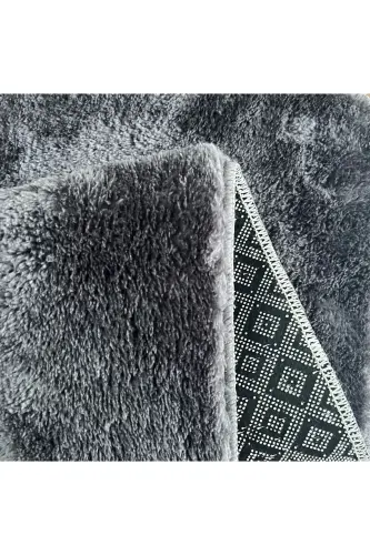 3'li Banyo Paspasi Halısı Peluş Halı Klozet Takımı -- 50x90--50x60---50x50(YUVARLAK)-antrasit1 - SARAR (1)