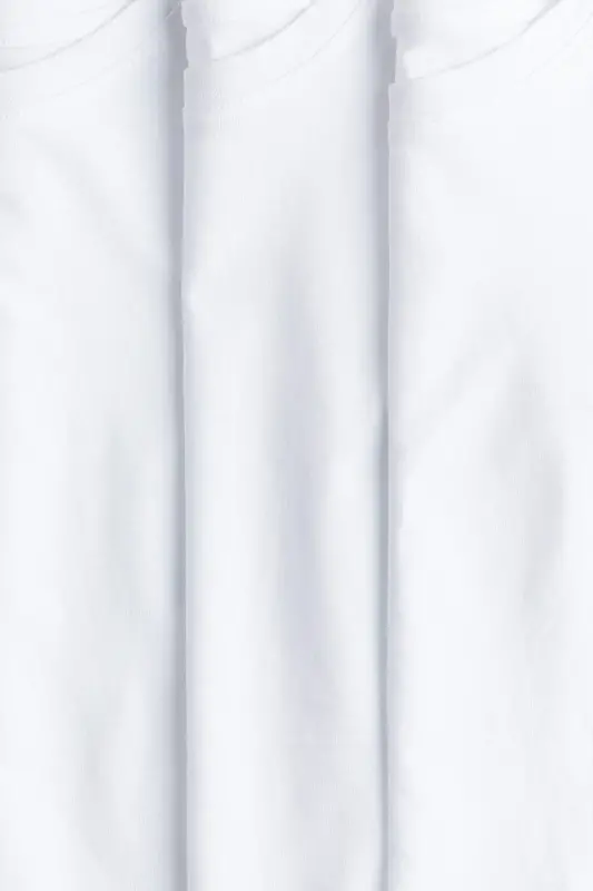 3'li футболka-Oq - 2
