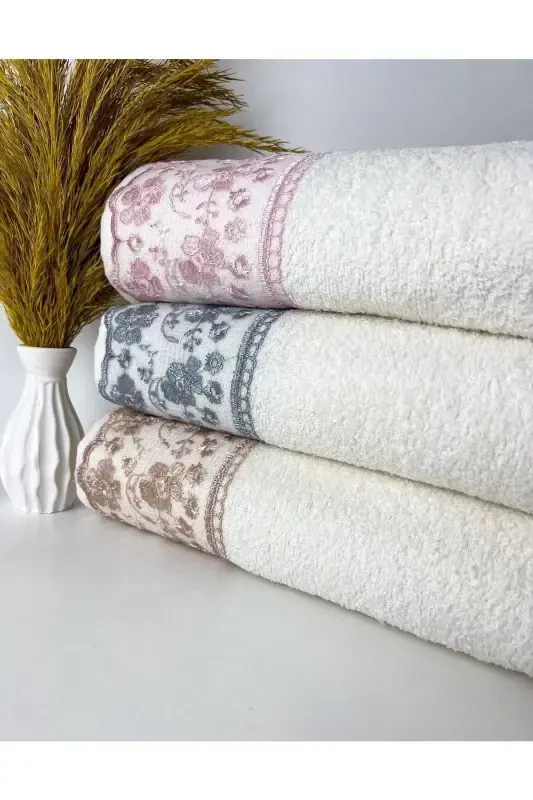 3'li Güpürli Çeyizlik 50x90 Qo'l va Yuz Sochigi - 1