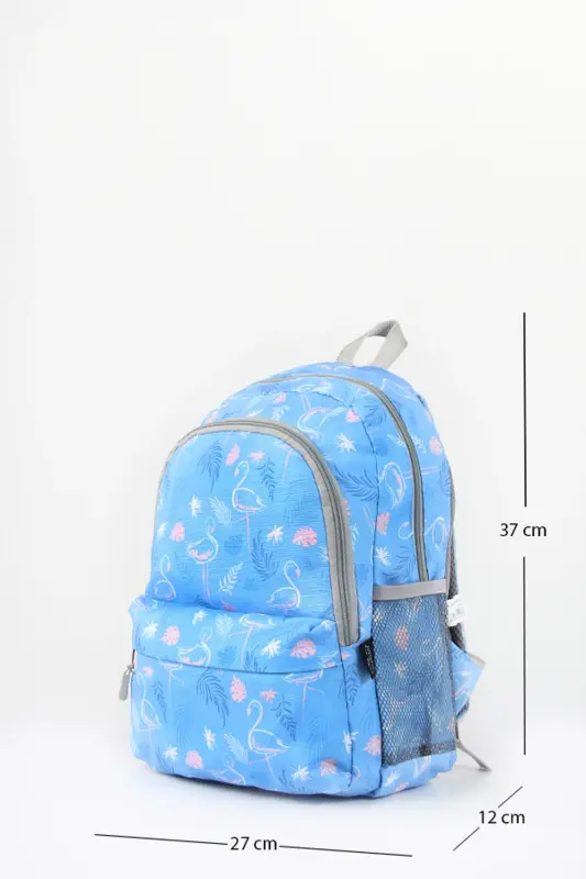 3'li Maktab Sumkasi To'plami Moviy Flamingo /plcan2079.319-Flamingo Moviy - 3