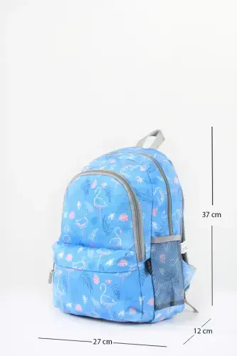 3'li Maktab Sumkasi To'plami Moviy Flamingo /plcan2079.319-Flamingo Moviy - 3